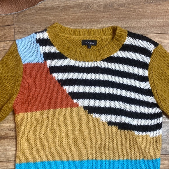 Roolee color block crew neck sweater - Picture 3 of 7